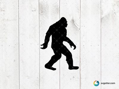 Bigfoot Silhouette, Best for cryptid enthusiasts, best on t-shirt, best to be applied with screen printing