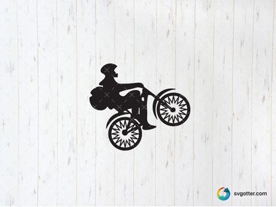 Biking Silhouette, Best for sports fan, best on t-shirt, best to be applied with screen printing