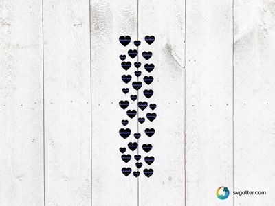 Black Heart Pattern, Best for romantic occasions, best on wall art, best to be applied with sublimation