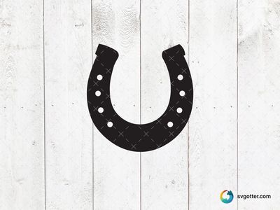 Black Horseshoe Symbol, Best for horse lover, best on t-shirt, best to be applied with screen printing