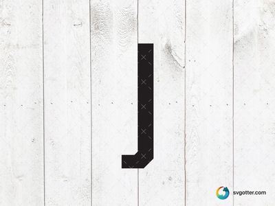 Black Letter J Sign, Best for artists, best on wall art, best to be applied with decal application