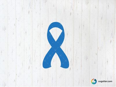 Blue Awareness Ribbon, Best for activists, best on t-shirt, best to be applied with screen printing