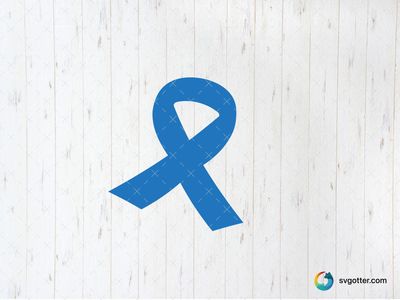 Blue Awareness Ribbon, Best for activists, best on t-shirt, best to be applied with heat transfer vinyl