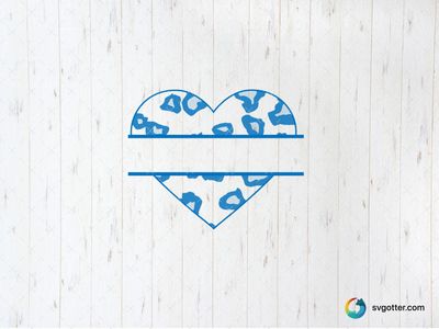Blue Cow Print Heart, Best for fashion enthusiasts, best on tote bags, best to be applied with sublimation