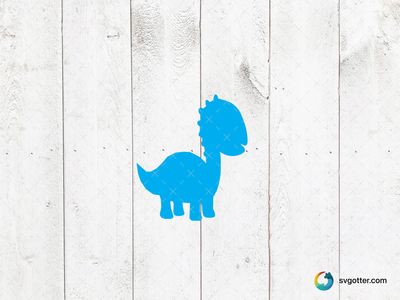 Blue Dinosaur Silhouette, Best for children, best on t-shirt, best to be applied with heat transfer vinyl