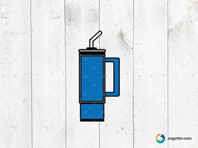 Blue Stanley Cup Design, Best for beverage enthusiasts, best on mugs, best to be applied with sublimation