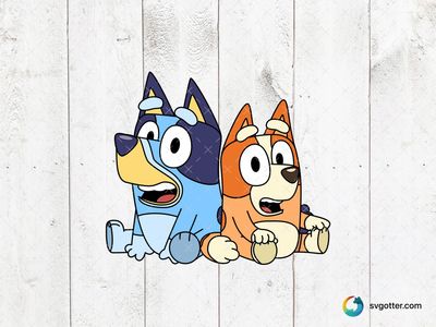 Bluey and Bingo, Best for children, best on t-shirt, best to be applied with sublimation