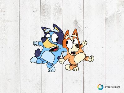 Bluey and Friend Adventure, Best for children, best on t-shirt, best to be applied with sublimation