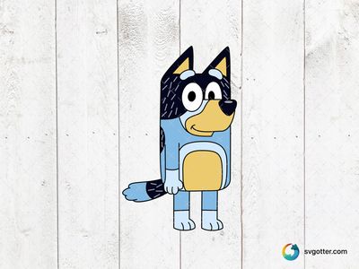 Bluey Character Illustration, Best for children, best on t-shirt, best to be applied with sublimation