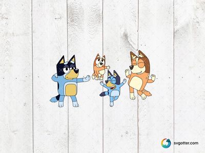 Bluey Family Fun, Best for children, best on t-shirt, best to be applied with sublimation