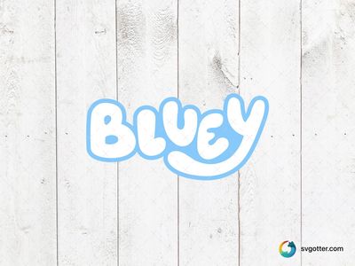 Bluey Logo, Best for children, best on t-shirt, best to be applied with sublimation