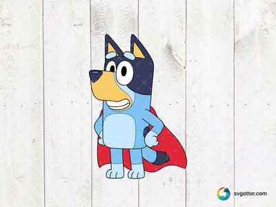 Bluey Superhero, Best for children, best on t-shirt, best to be applied with sublimation