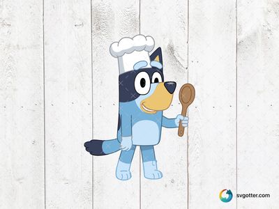 Bluey the Chef, Best for children, best on t-shirt, best to be applied with sublimation