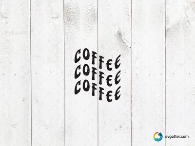 Bold Coffee Typography, Best for coffee lovers, best on mugs, best to be applied with sublimation