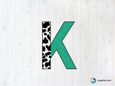 Bold Green K, Best for artists, best on wall art, best to be applied with print and cut