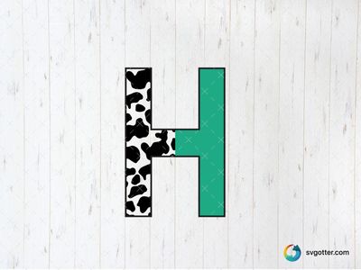 Bold H Design, Best for artists, best on wall art, best to be applied with print and cut