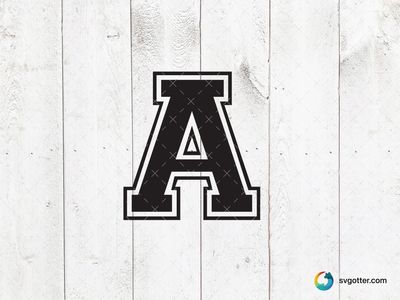 Bold Letter A, Best for artists, best on t-shirt, best to be applied with screen printing