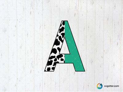 Bold Letter A Design, Best for artists, best on wall art, best to be applied with print and cut