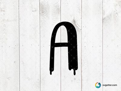 Bold Letter A, Best for designers, best on wall art, best to be applied with print and cut