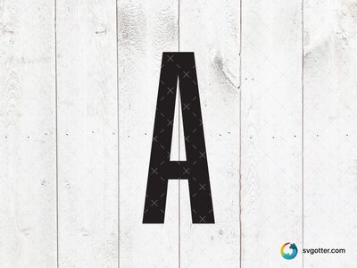 Bold Letter A, Best for artists, best on sign board, best to be applied with decal application