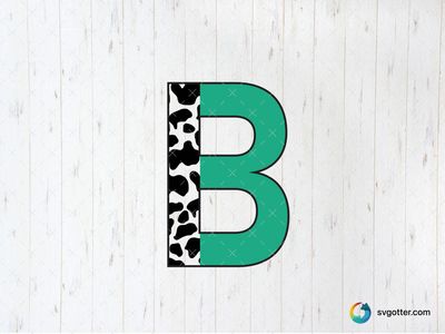 Bold Letter B Design, Best for artists, best on wall art, best to be applied with print and cut