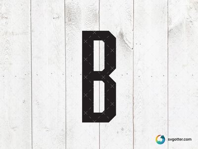Bold Letter B Street Sign, Best for designers, best on wall art, best to be applied with print and cut