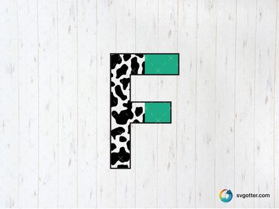 Bold Letter F Design, Best for artists, best on wall art, best to be applied with print and cut
