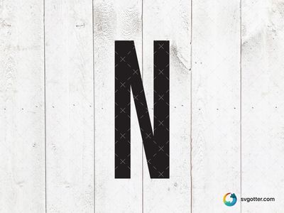 Bold Letter N Sign, Best for artists, best on wall art, best to be applied with decal application