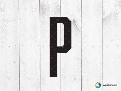 Bold Letter P Sign, Best for designers, best on wall art, best to be applied with print and cut