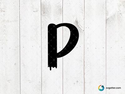 Bold Letter P, Best for designers, best on wall art, best to be applied with print and cut