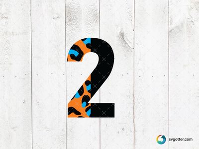 Bold Number 2 Design, Best for teachers, best on wall art, best to be applied with print and cut