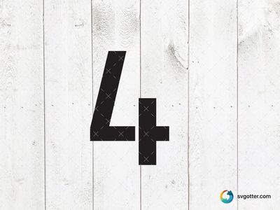 Bold Number 4, Best for designers, best on digital platforms, best to be applied with graphic design software