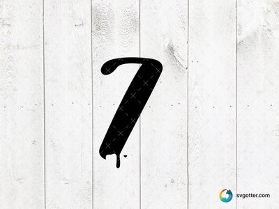 Bold Number 7, Best for designers, best on digital media, best to be applied with graphic design software