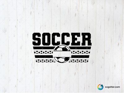 Bold Soccer Design, Best for sports fans, best on t-shirt, best to be applied with screen printing
