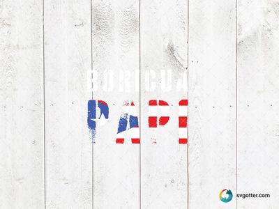 Boricua Papi Design, Best for dad, best on t-shirt, best to be applied with screen printing