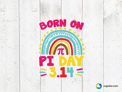 Born on Pi Day Design, Best for students, best on t-shirt, best to be applied with screen printing