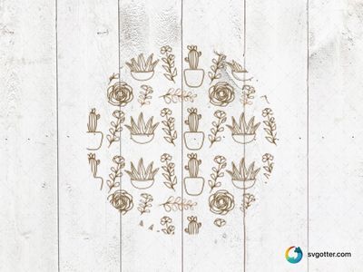 Botanical Keychain Design, Best for plant lovers, best on keychain, best to be applied with engraving