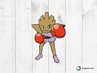 Boxing Pokemon Character, Best for Pokemon fans, best on t-shirt, best to be applied with screen printing