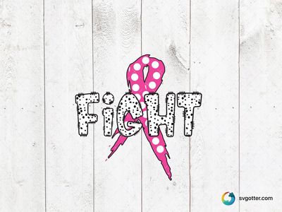 Breast Cancer Awareness Fight Design, Best for activists, best on t-shirt, best to be applied with heat transfer vinyl
