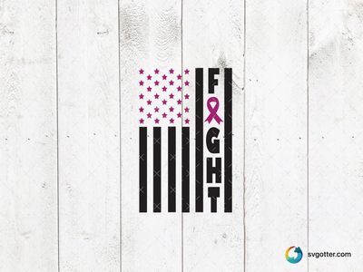 Breast Cancer Awareness Flag, Best for activists, best on t-shirt, best to be applied with screen printing