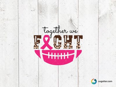 Breast Cancer Awareness Football Design, Best for sports fans, best on t-shirt, best to be applied with heat transfer vinyl