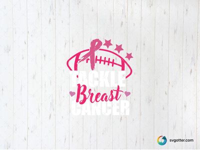 Breast Cancer Awareness Football Design, Best for sports fans, best on t-shirt, best to be applied with screen printing