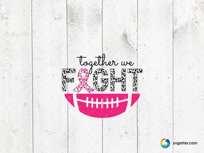 Breast Cancer Awareness Football Design, Best for sports fans, best on t-shirts, best to be applied with heat transfer vinyl