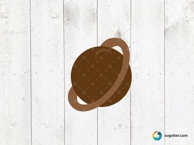 Brown Planet with Rings, Best for space enthusiasts, best on wall art, best to be applied with sublimation