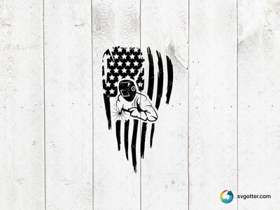 Buffalo American Flag Silhouette, Best for patriots, best on t-shirt, best to be applied with heat transfer vinyl