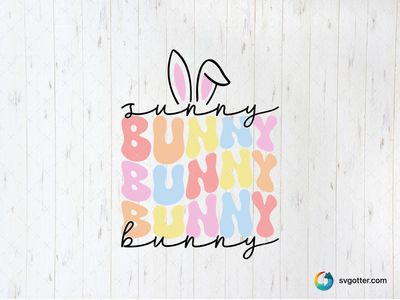Bunny Easter Design, Best for Easter enthusiasts, best on t-shirt, best to be applied with sublimation