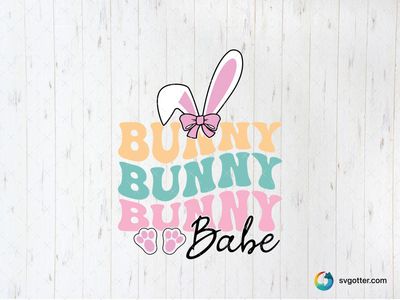 Bunny Easter Design, Best for Easter enthusiasts, best on t-shirts, best to be applied with sublimation