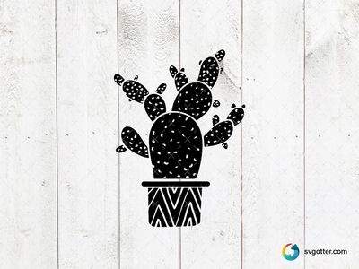 Cactus Silhouette, Best for nature enthusiasts, best on t-shirt, best to be applied with screen printing