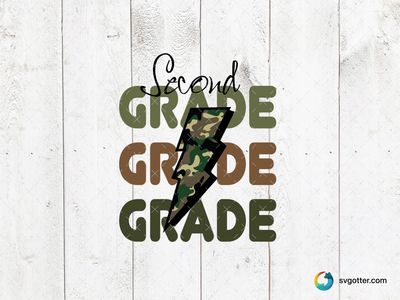Camo Grade Design, Best for students, best on t-shirt, best to be applied with heat transfer vinyl