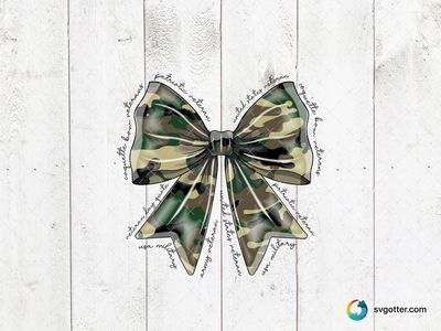 Camouflage Coquette Bow, Best for fashion enthusiasts, best on accessories, best to be applied with sublimation